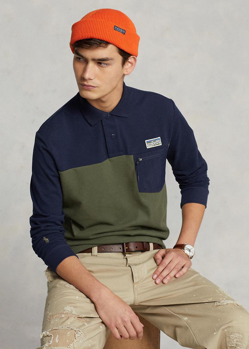 Poleras Polo Polo Ralph Lauren Hombre Classic Fit Mesh Utility Chile Verde Oliva NZVEW-5370